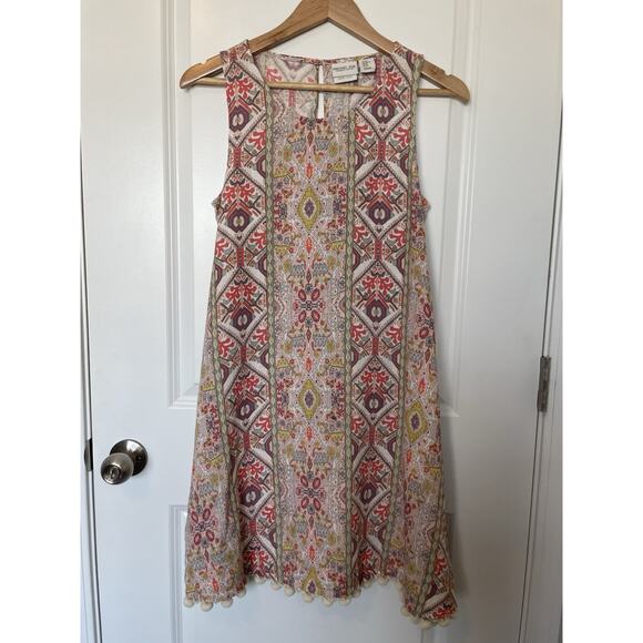 Rachel Zoe Dresses & Skirts - Rachel Zoe Dress Womens Small Multicolor 100% Linen Boho Abstract Aztec Paisley